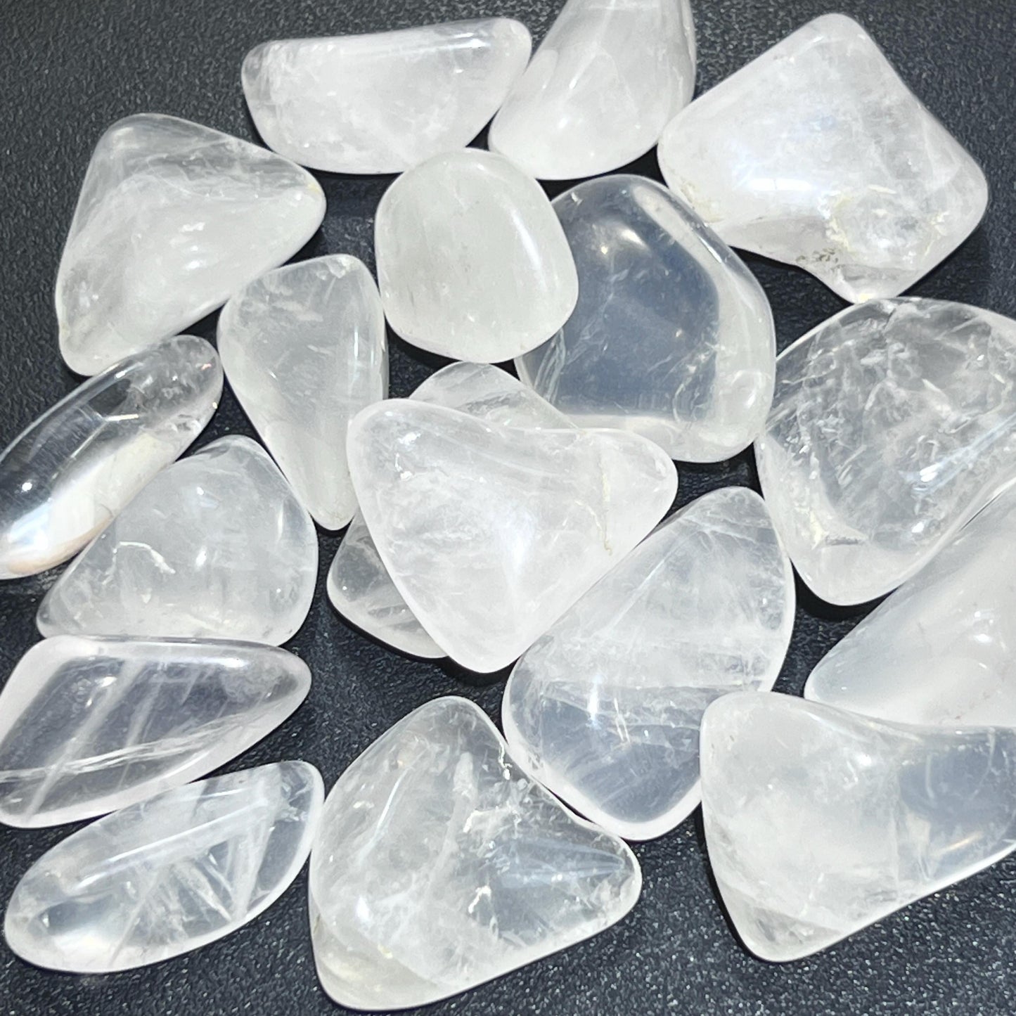 Girasol Moon Quartz Crystal Tumbled (By The Piece Or Pound) Bulk Wholesale Polished Gemstones
