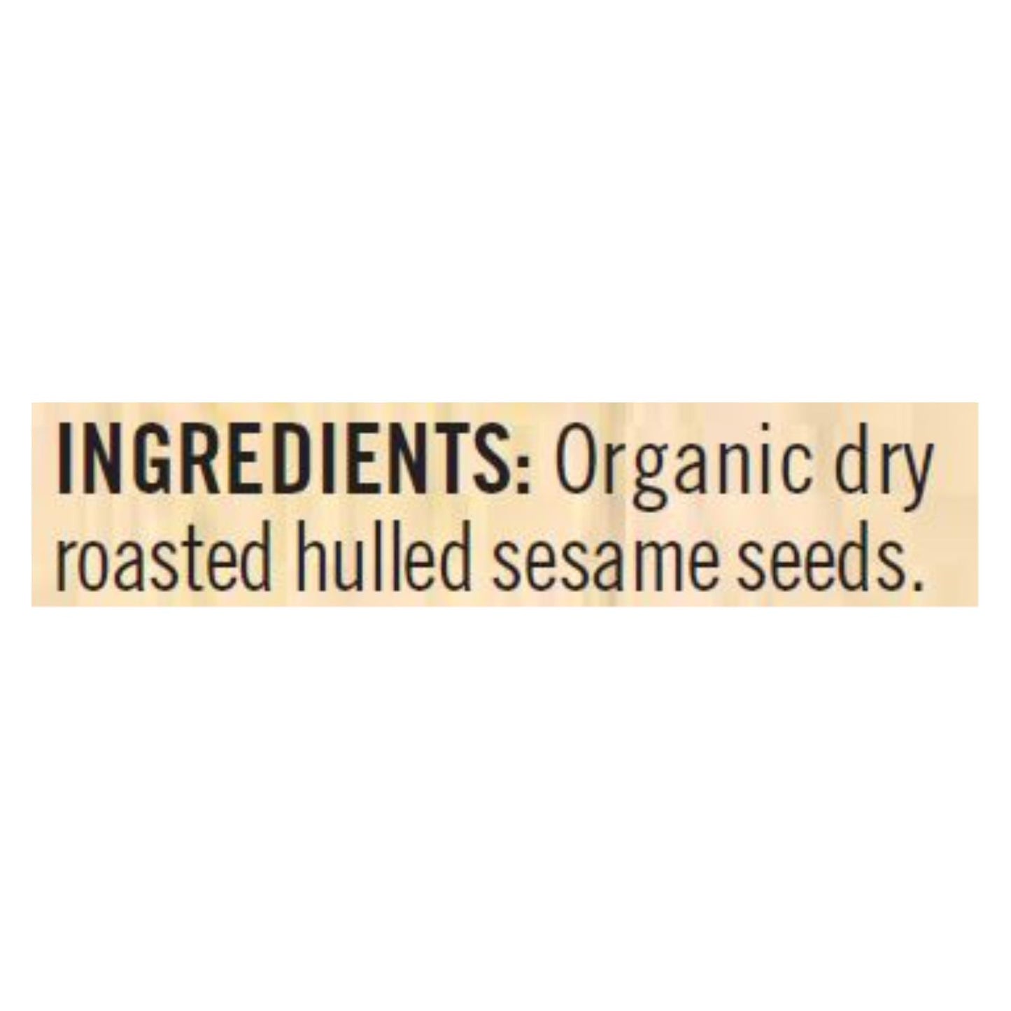 Woodstock Unsalted Organic Sesame Tahini - Case Of 12 - 16 Oz