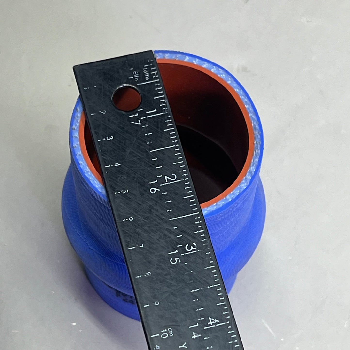GILLIG Coolant Bypass Hump Hose 2.250" Blue 56-09125-008