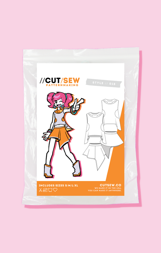 018 // DRAPED TOP & SKIRT