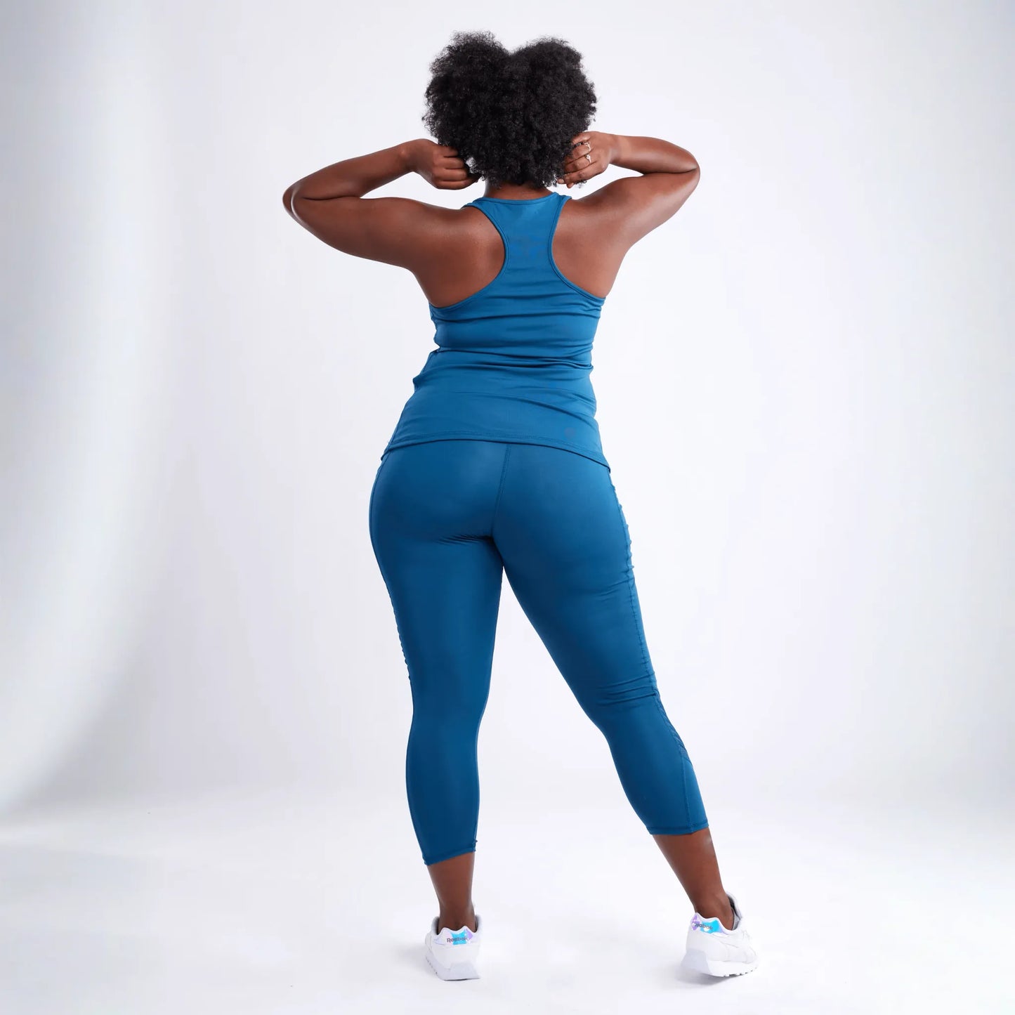 JupiterGear High-Waisted Pilates Leggings with Side Pockets & Mesh Panels