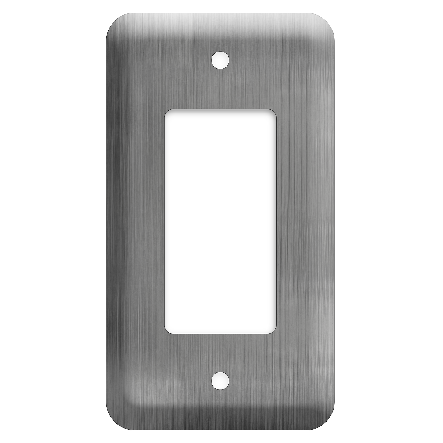 1-Gang Stainless Steel, Princess Size Decora® Rocker/GFCI Switch Wall Plate – Made in USA