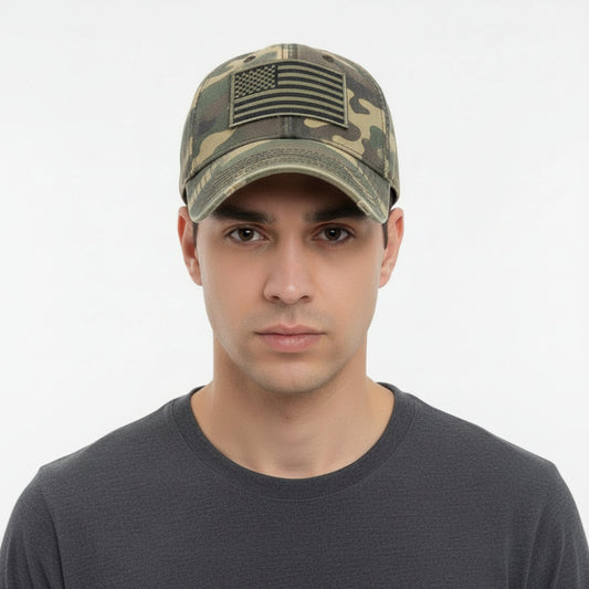GWBPC Camo USA Flag Cap