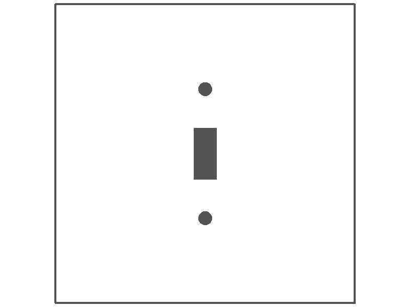 2 Gang with 1 Toggle Centered, Oversize, Black Painted Metal wallplate