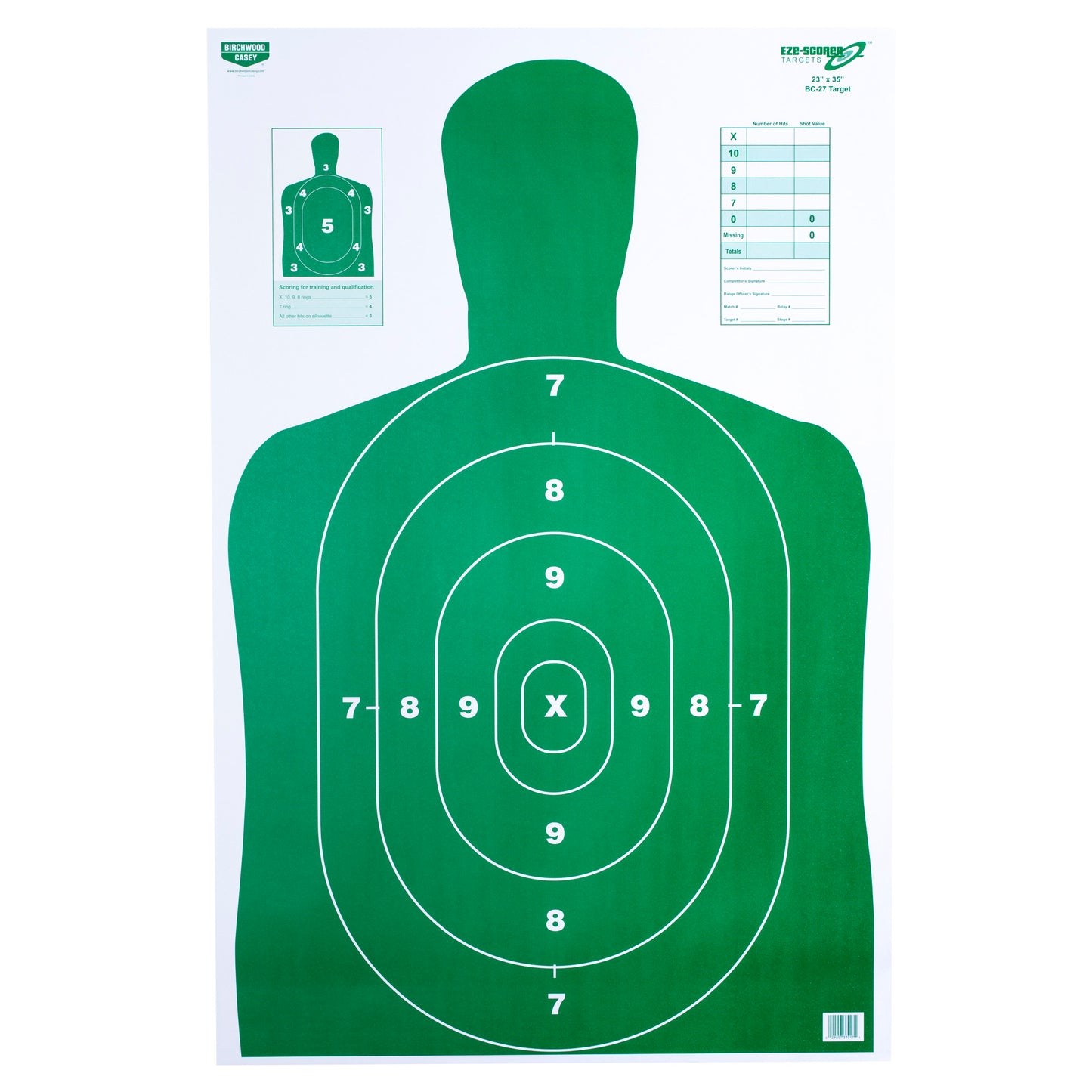 B/c Eze-scorer Bc27 Red Tgt100-23x35