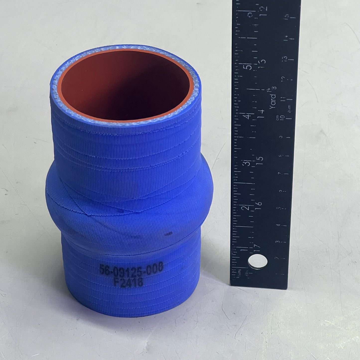 GILLIG Coolant Bypass Hump Hose 2.250" Blue 56-09125-008