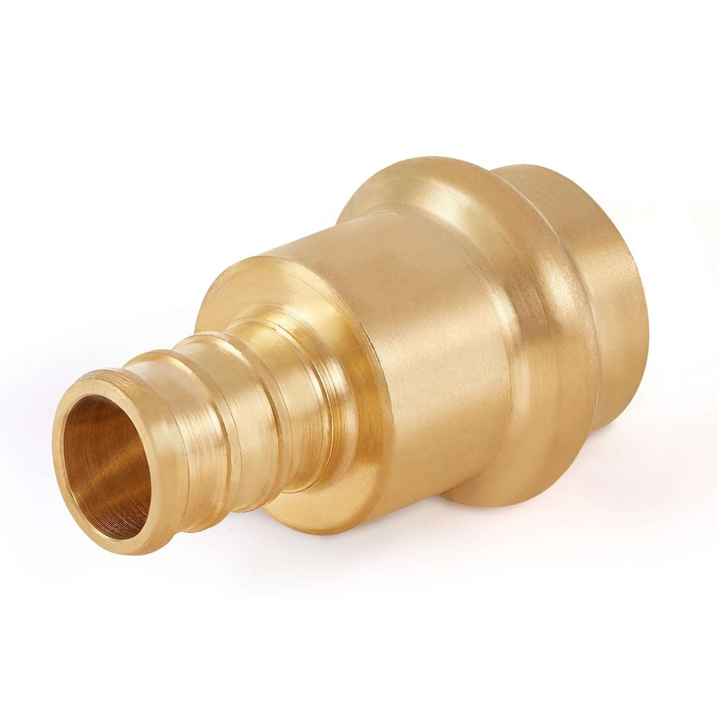 1-1/2" Press x 1-1/2" PEX Crimp Brass Adapter (Lead Free)