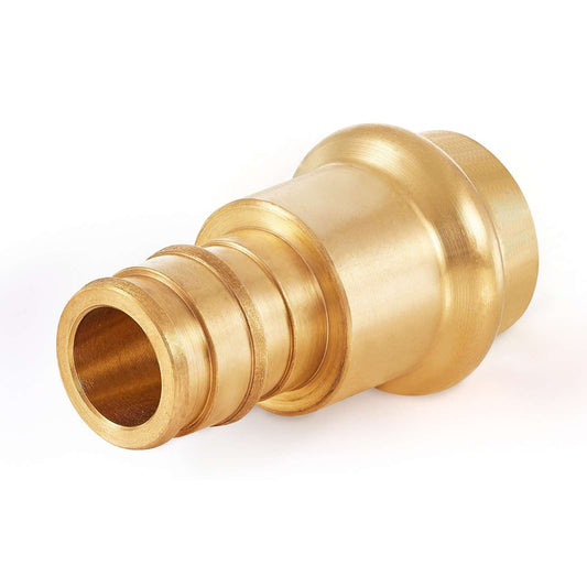 1-1/2" Press x 1-1/2" PEX Expansion Brass Adapter (Lead Free)