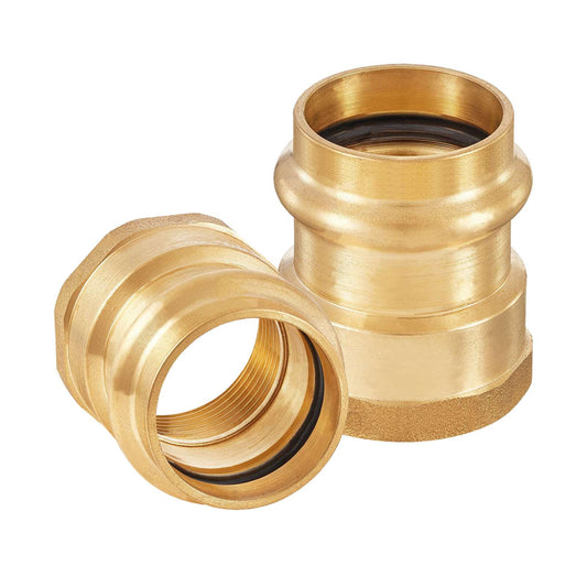 1" Press x 1" Female Brass Adapter (Lead Free)