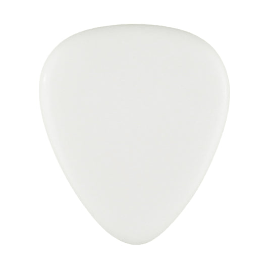 White Agate Stone Guitar Or Bass Pick - 3.0 mm Ultra Heavy Gauge - 351 Shape - Specialty Handmade Gemstone Exotic Plectrum