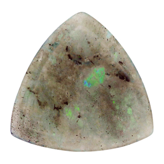 Labradorite Stone Guitar Or Bass Pick - 3.0 mm Ultra Heavy Gauge - 346 Rounded Triangle Shape - Specialty Handmade Gemstone Exotic Plectrum