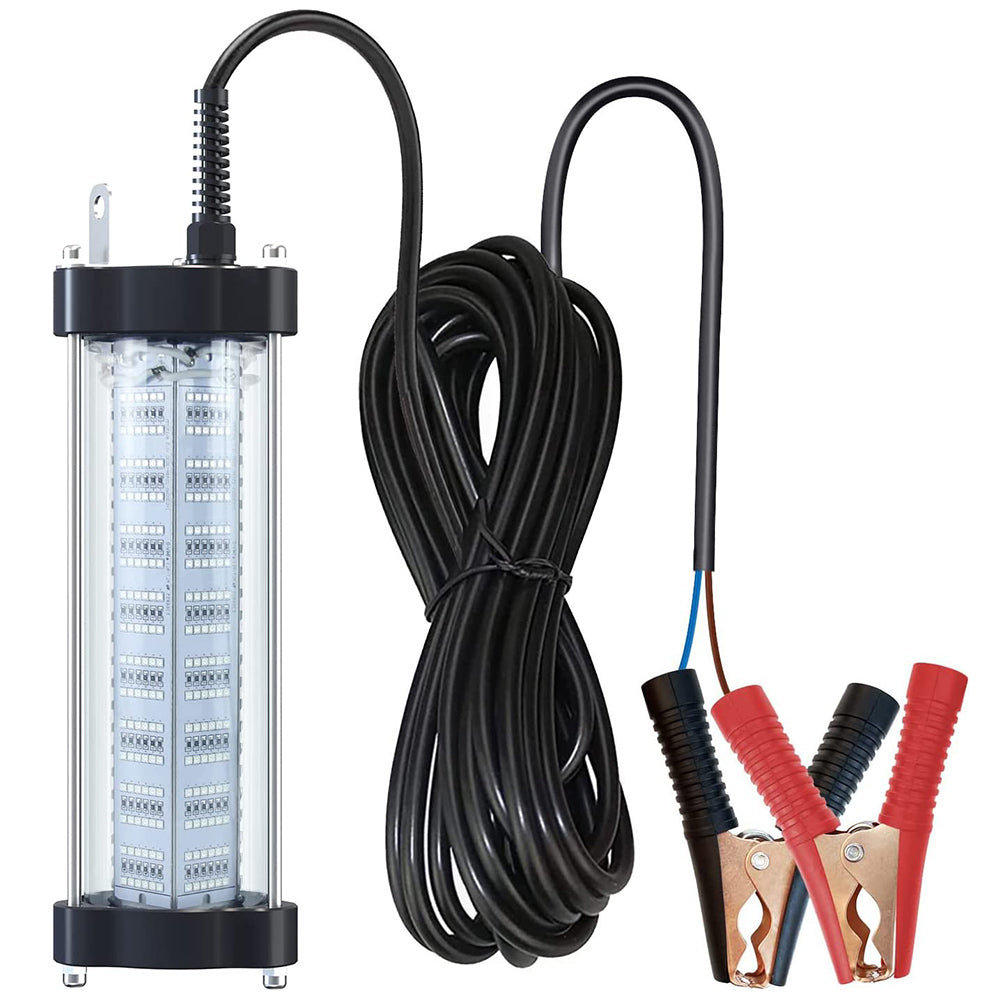200W 300W Underwater Fishing Light 12V IP68 Waterproof Aluminum High Power Glowing Boat Fish Attractants Lure Green Submersible Fishing Lights