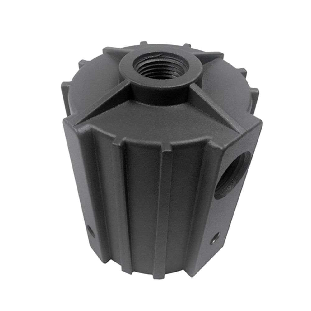 Round Tenon Reducer, Reduce 2-3/8in Slip Fitter into 1/2″ NPT Hub Adaptor, Slip Fitter Tenon Adapter for LED Flood Light Fixture