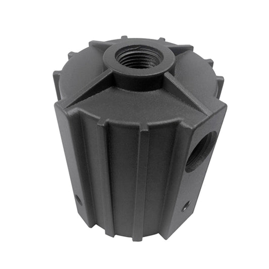 Round Tenon Reducer, Reduce 2-3/8in Slip Fitter into 1/2″ NPT Hub Adaptor, Slip Fitter Tenon Adapter for LED Flood Light Fixture