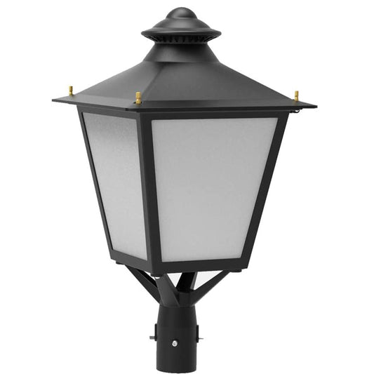 LED Post Top Light Fixture 30W 60W 120W 3000K 4000K 5000K 1-10V Dim Waterproof Outdoor Commercial Lantern Post Lights for Garden Yard  ETL DLC Listed