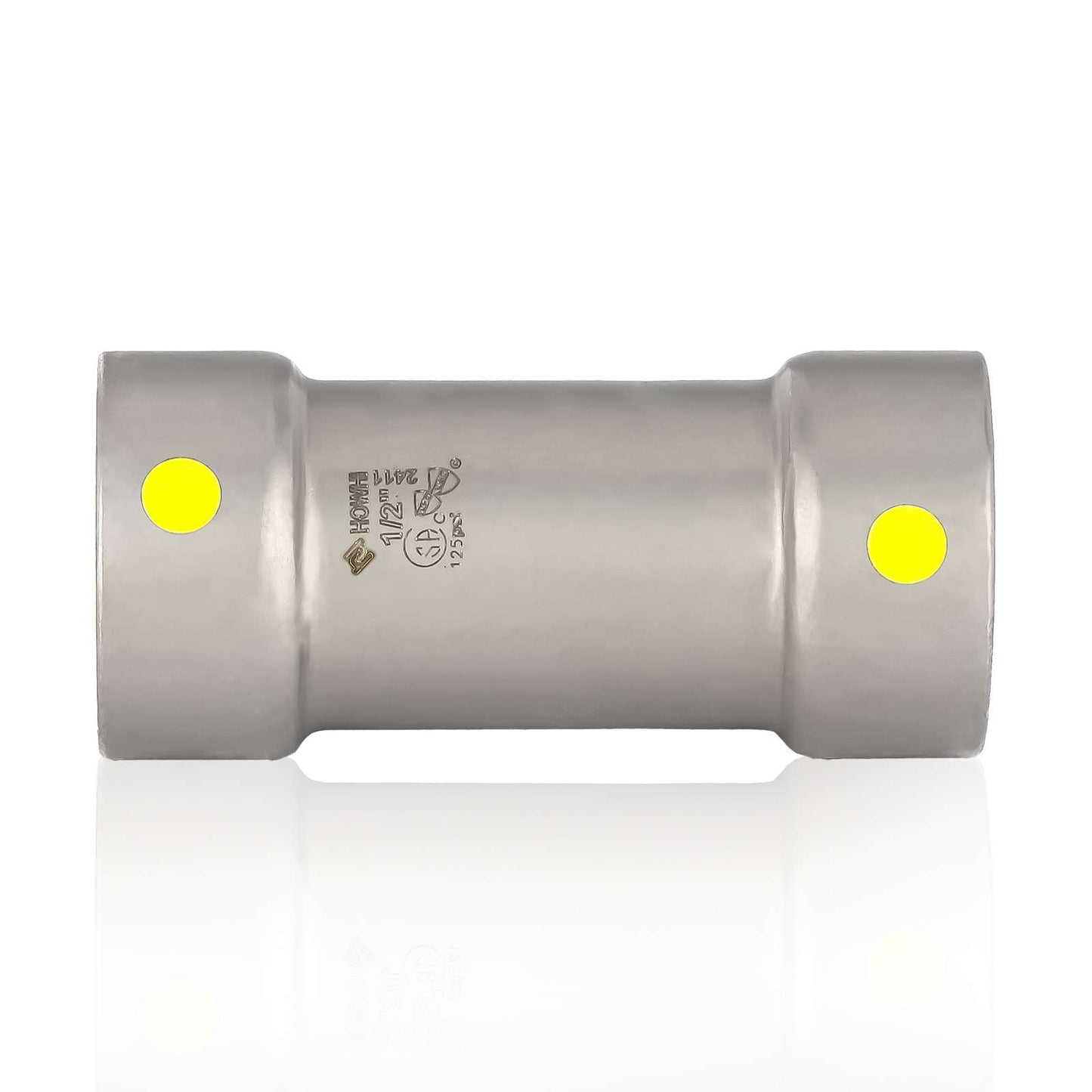 1-1/2" Carbon Press Coupling, No Stop