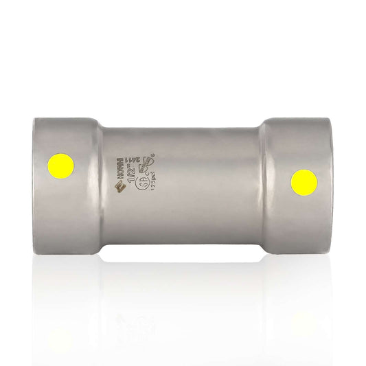 1" Carbon Press Coupling, No Stop