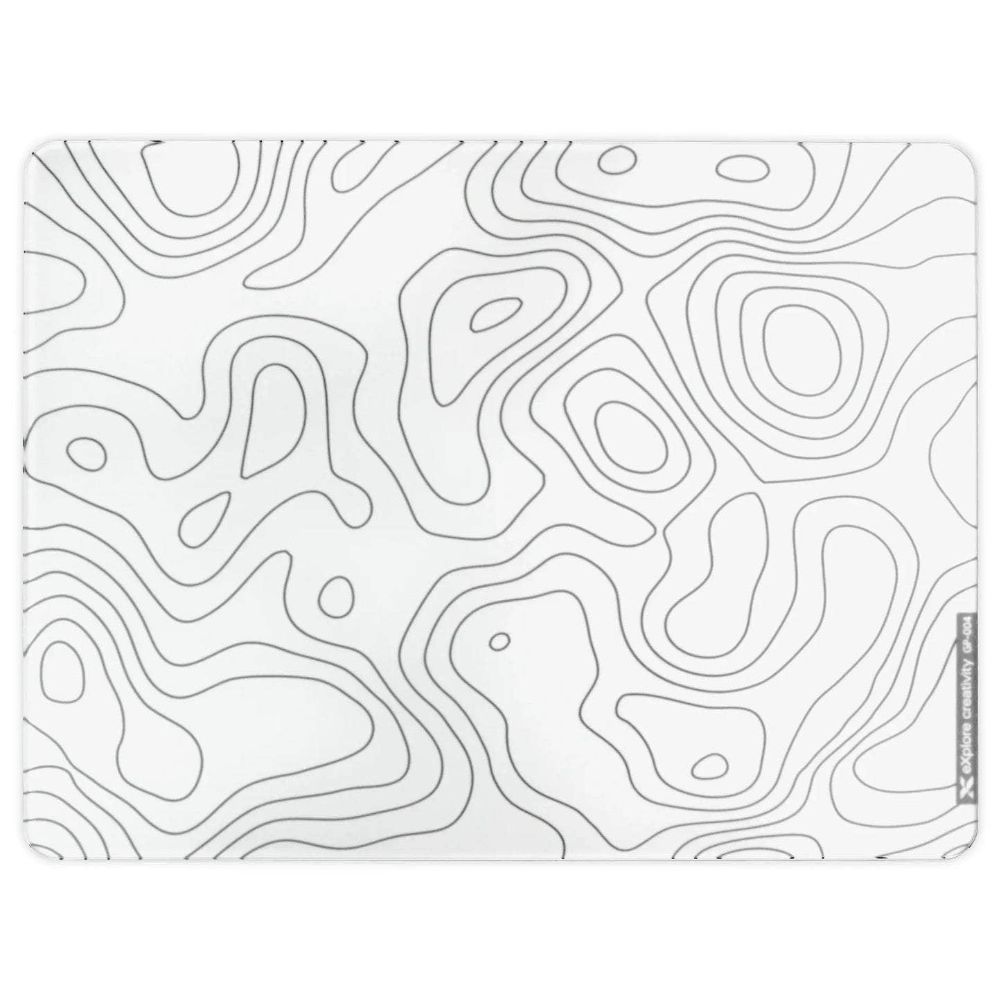 XVX SpacePad Glass Gaming Mouse Pad with Etched Surface Full Anti-Slip Rubber Base