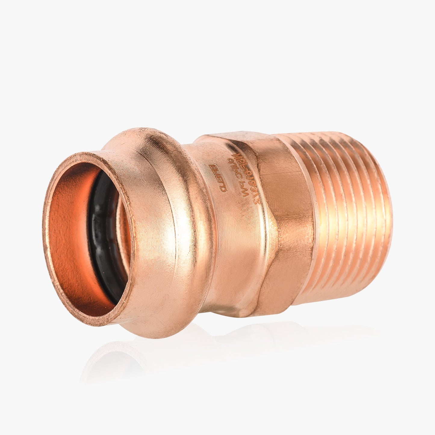 1/2" Press Copper x 1/2" Male Threaded Copper Adapter (Lead Free)
