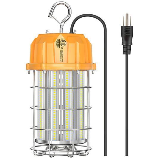 LED Work Light 80W 100W 125W 150W 5000K Daylight Outdoor Construction Lights with Stainless Steel Guard & Hanging Hook ETL Listed