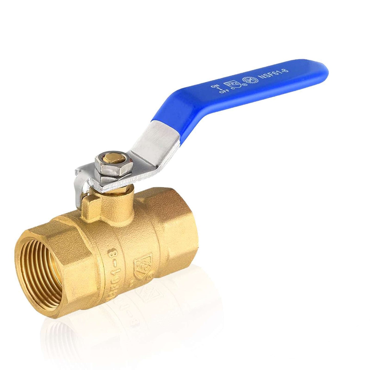 1/2" FNPT Ball Valve, Blue (Lead Free)