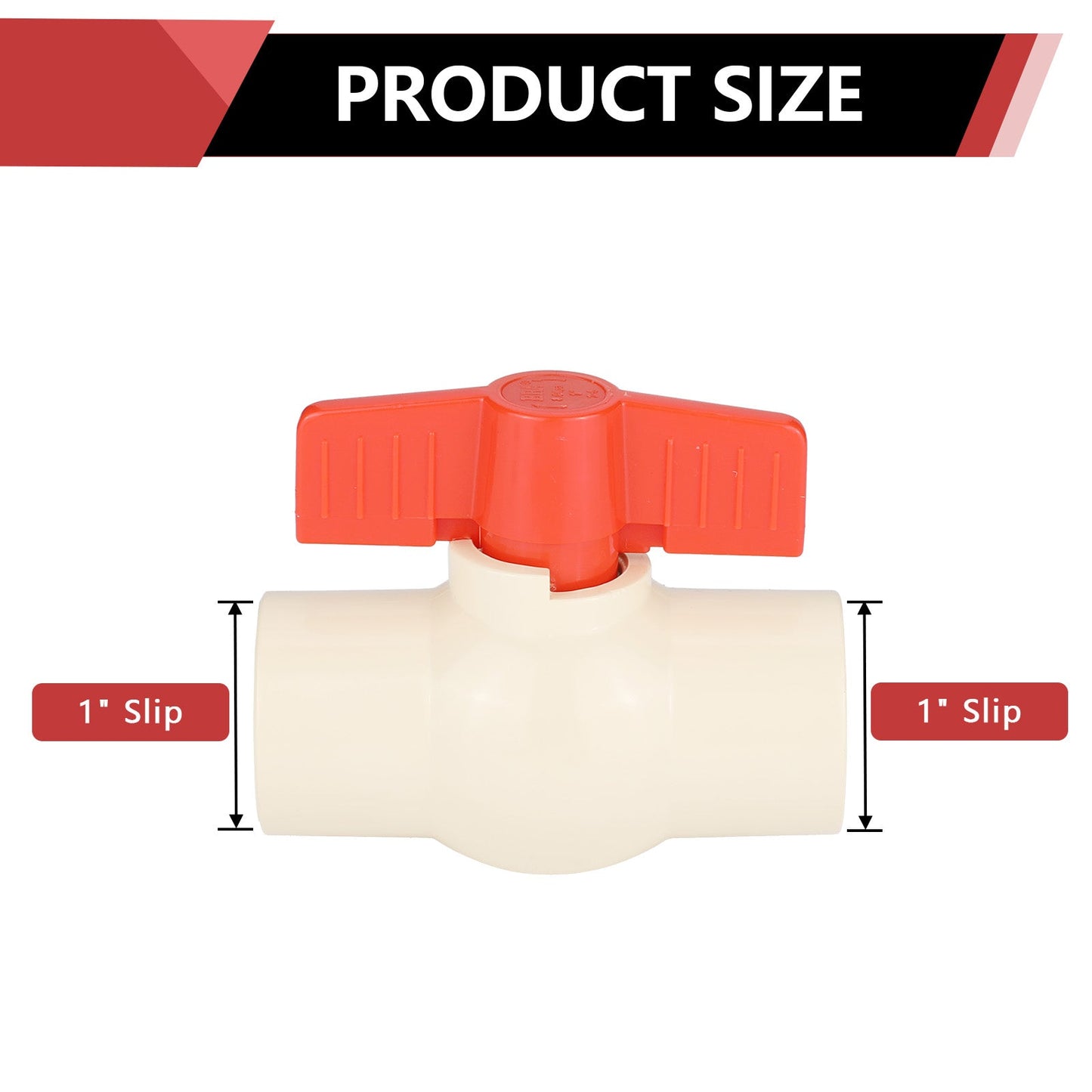 1" CPVC Ball Valve (Solvent)