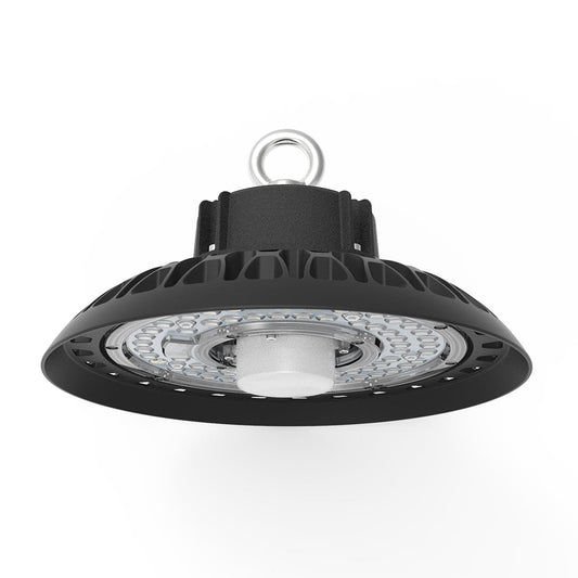 UFO High Bay Light with Motion Sensor 160W 240W Dimmable LED Shop Light 100-277V 5000K for Commercial Warehouse Lighting Fixture UL DLC Listed