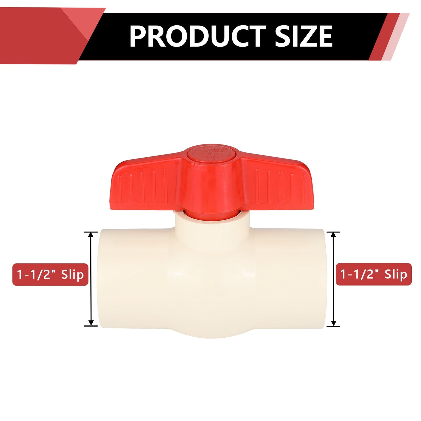 1-1/2" CPVC Ball Valve (Solvent)
