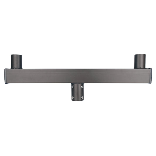 Bullhorn Tenon Adapter with 2 Arms for 2-3/8" LED Shoebox Parking Lot Pole Lights, Street Light & Area Light Heavy Duty Round Pole Mounting Bracket