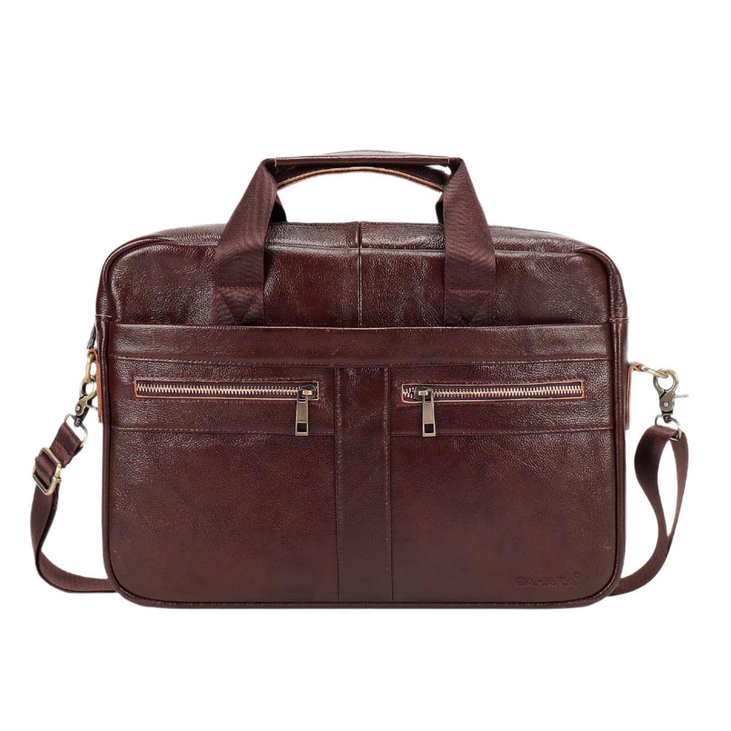 Genuine Leather Business Bag Briefcase for Laptops up to 16-inch