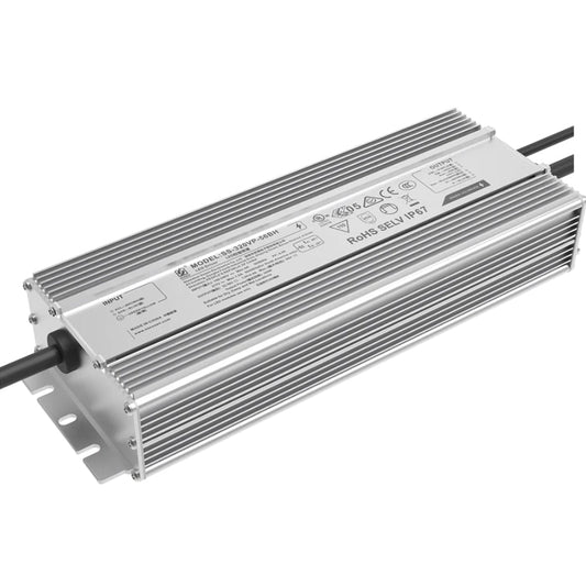Sosen SS-320VP-56BH 320W LED Driver Power Supply Dimmable Transformer 100-277V AC to  22-56V DC Low Voltage Output Waterproof for Outdoor LED Lights