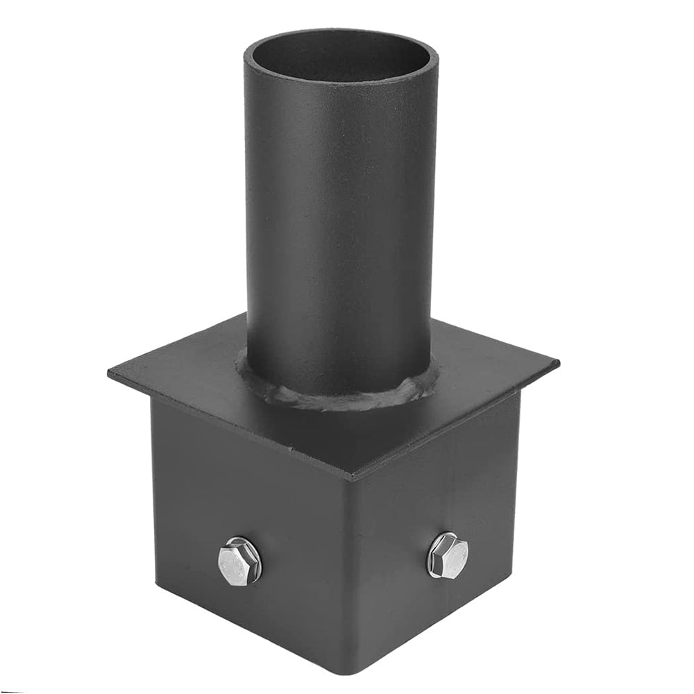 Tenon Adapter, 4" Square Pole Bracket,2-3/8in Slip Fit Mounting for Shoebox, Parking Lot Lights, Single Spoke Mount Light Pole Bracket Accessories
