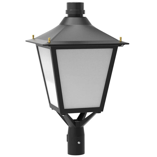 30W 60W LED Post Top Lantern Light with Dusk to Dawn Photocell CCT Tunable 3000K 4000K 5000K Outdoor Area Pole Light Fixture for Garden ETL DLC Listed