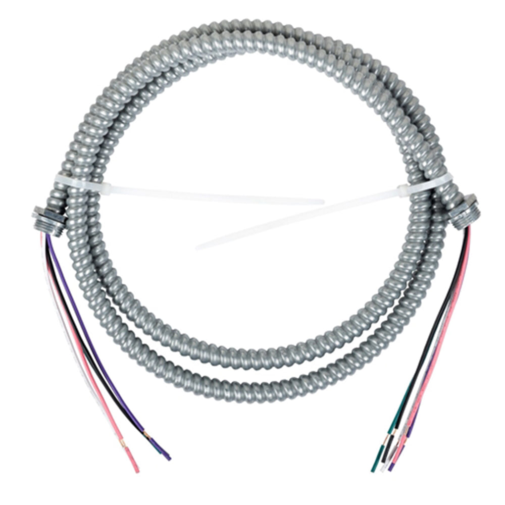 5 Conductor Flexible Electrical Conduit, 6FT 3/8 inch Aluminum Flexible Conduit