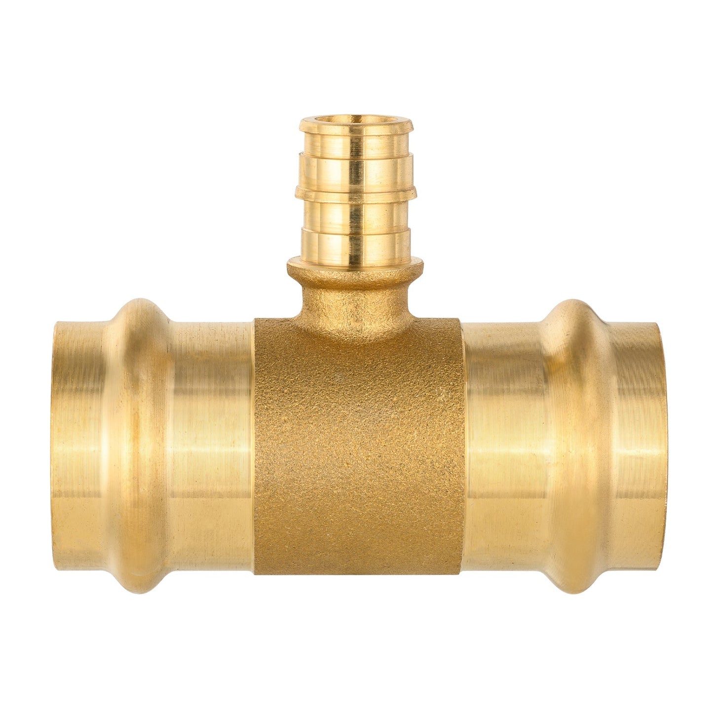 1" x 1" x 1/2" Press x Press x PEX Expansion Brass Tee (Lead Free)