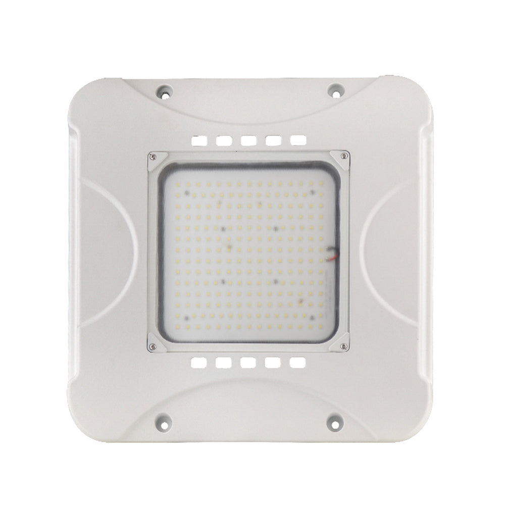 LED Canopy Ceiling Light Power Adjustable 80W 100W 120W 150W Color Tunable 3000K 4000K 5000K 1-10V Dimming Gas Station Light Fixture ETL DLC Approved