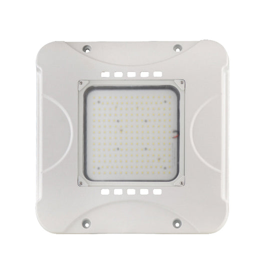 LED Canopy Ceiling Light Power Adjustable 80W 100W 120W 150W Color Tunable 3000K 4000K 5000K 1-10V Dimming Gas Station Light Fixture ETL DLC Approved