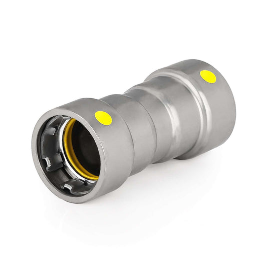 1-1/2" Carbon Press Coupling W/Stop