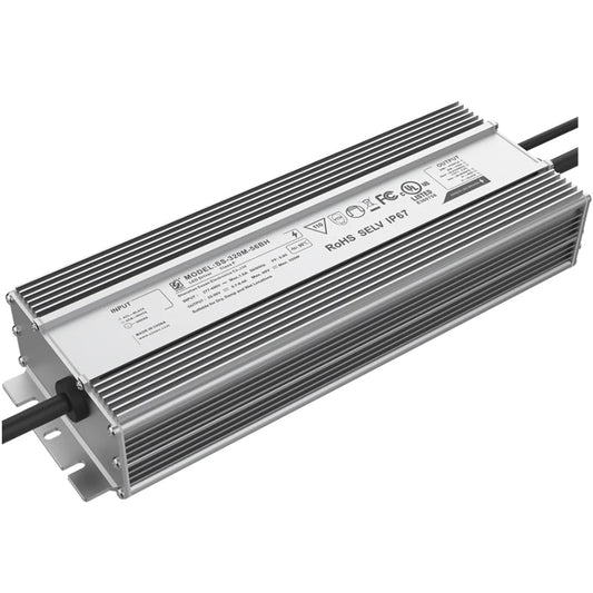 Sosen SS-320M-56BH 320W LED Driver Power Supply Transformer 277-480V AC to 32-56V DC Low Voltage Output IP67 Waterproof 0-10V Dimmable LED Drivers