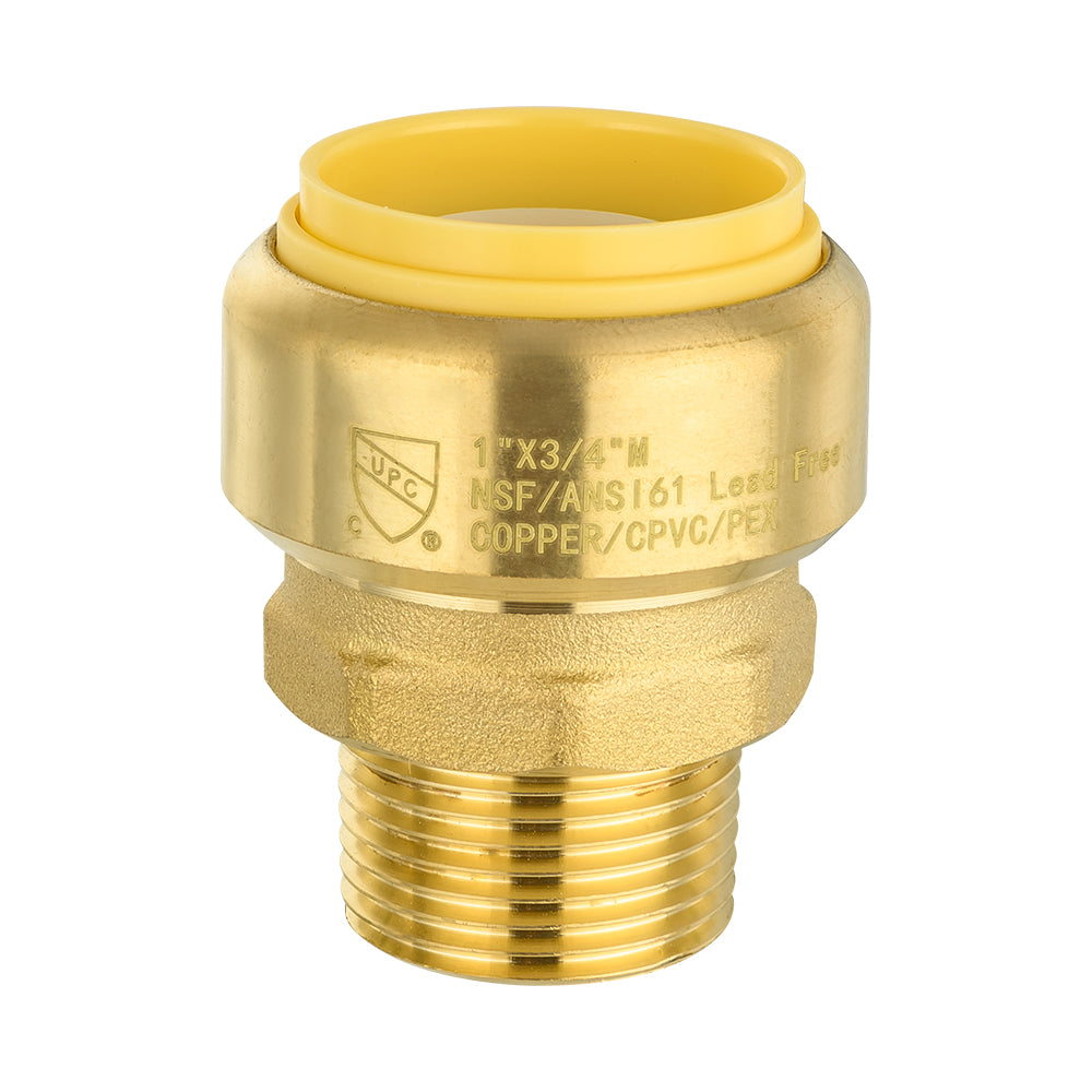 1" x 3/4" M Push Fit Male Adapter