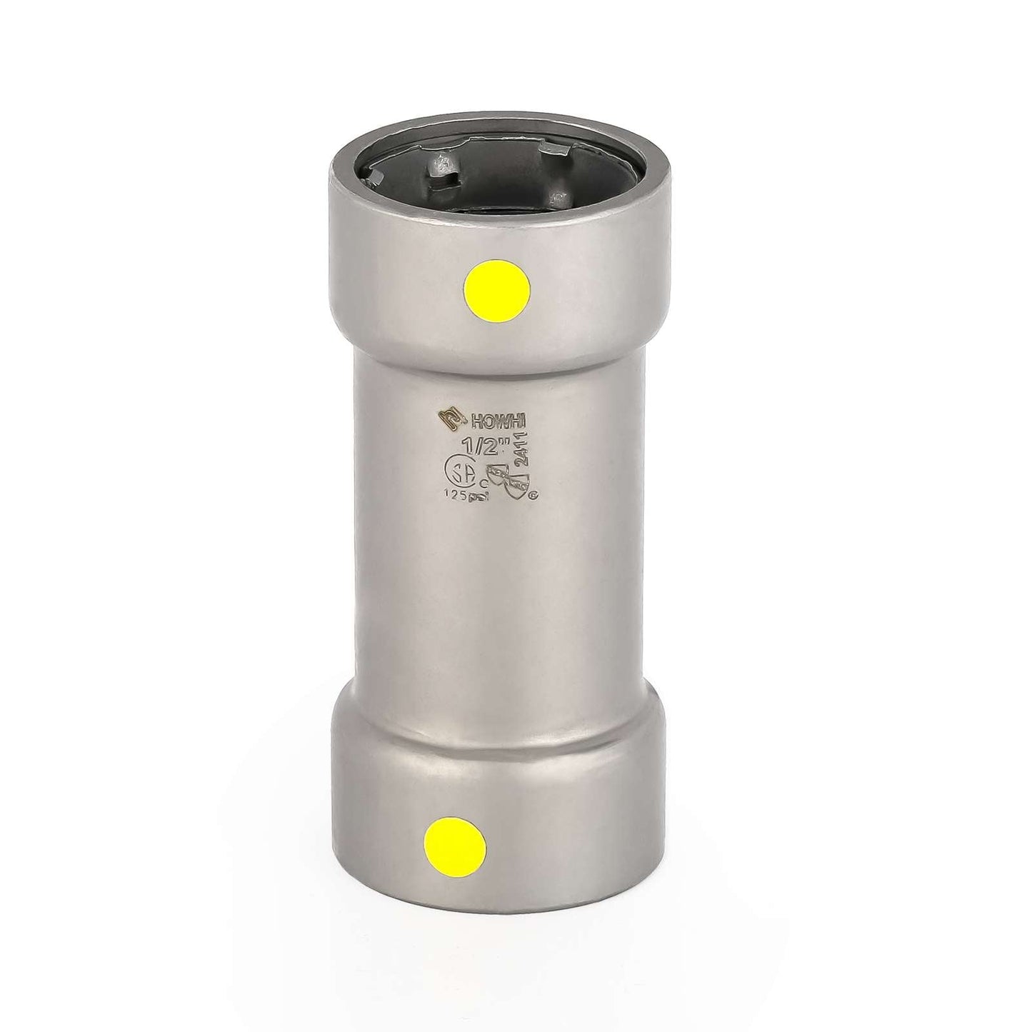 1-1/2" Carbon Press Coupling, No Stop