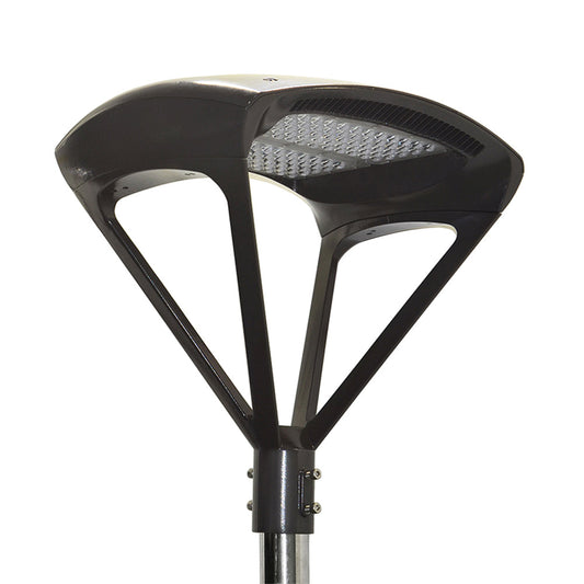 LED Post Top Parachute Light 150W 200W 300W 5000K 1-10V Dimming Waterproof Outdoor Walkway Security Yard Lights for Garden School ETL DLC Listed