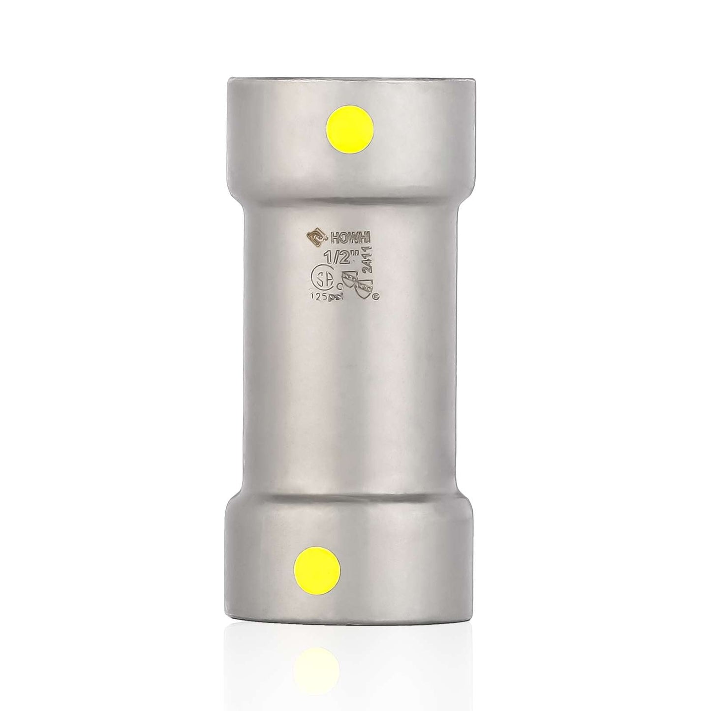 1-1/2" Carbon Press Coupling, No Stop