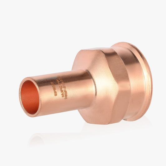 1/2" FTG Press x 3/4" Female Threaded Street Copper Adapter (Lead Free)