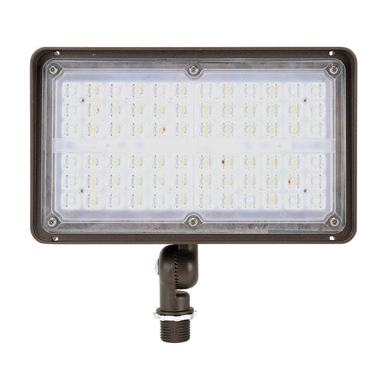Outdoor Security Lights 45W 60W (200W HPS/MH Equiv.) 4000K 5000K Waterproof Knuckle Mount LED Flood Light Fixture for Garden Porch Yard UL DLC Listed