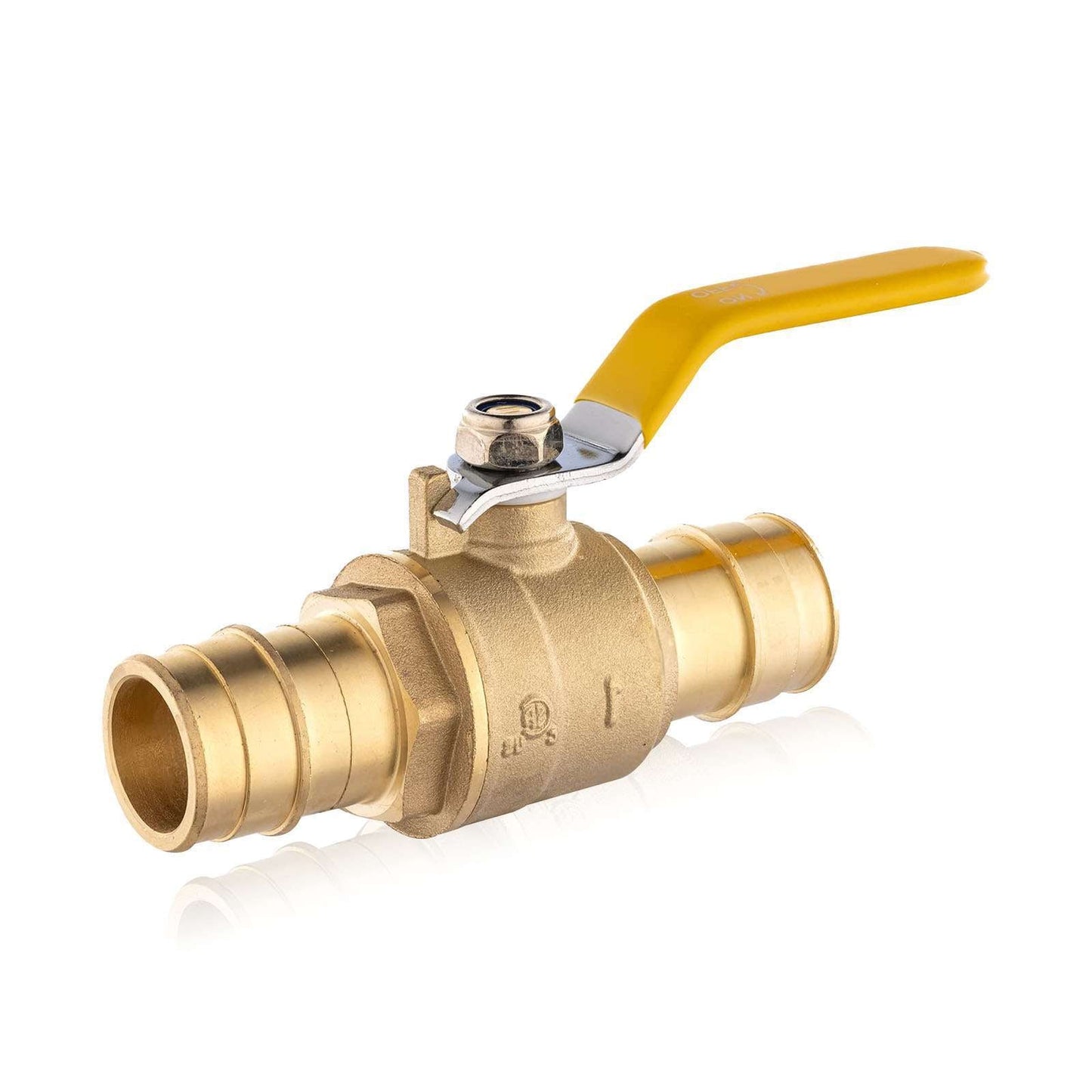 1" PEX Expansion Ball Valve, Yellow (Lead Free)