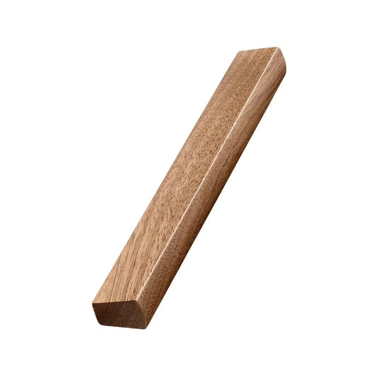 Lacquered Walnut Wood "Trim" Straight Drawer Pulls