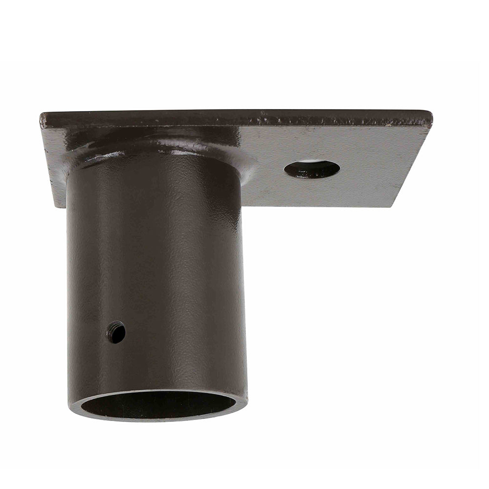 Tenon Adapter for Yoke Mount LED Lighting Fixture,90 Degree 2-3/8 inch Light Fixture Trunnion Mounting Bracket,Black Metal Pole Mounting Bracket