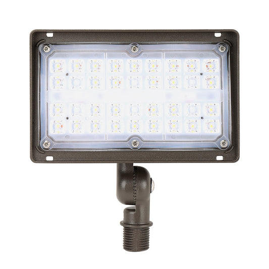 15W 27W Exterior Security Flood Light with Knuckle, 4000K 5000K Bright LED Wall Washer Lights, IP65 Waterproof Outdoor Yard Lighting UL DLC Listed