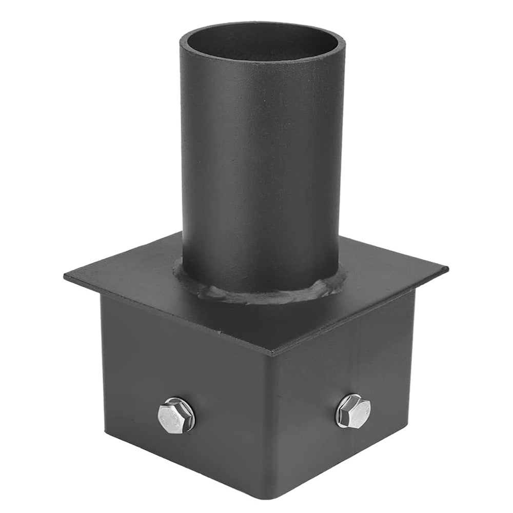Tenon Adapter for 5in Square Pole,Single Tenon for 2 3/8in Slip Fit Mount, Internal Fit for 5" Square Light Pole, Pole Adaptor for Led Shoebox Lights